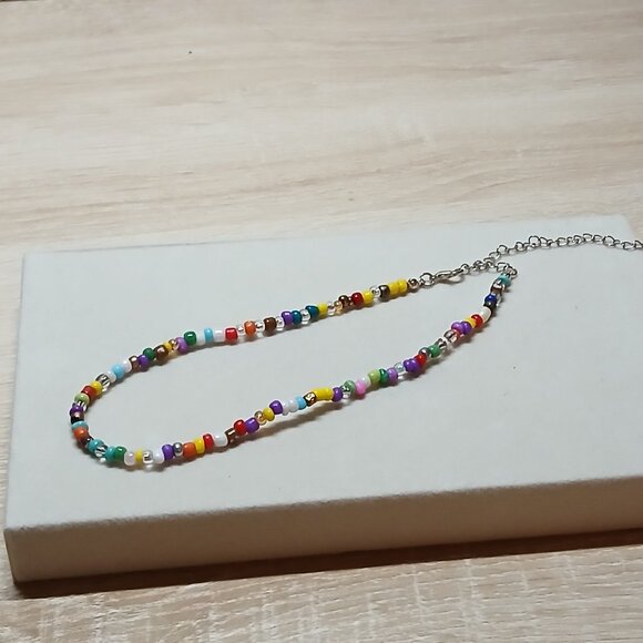 Hand Crafted Colorful Beaded Jewelry Necklace #72 - Picture 5 of 5